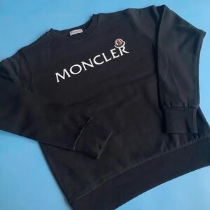 100% Authentic Moncler Logo Crewneck Sweatshirt  | Luxury